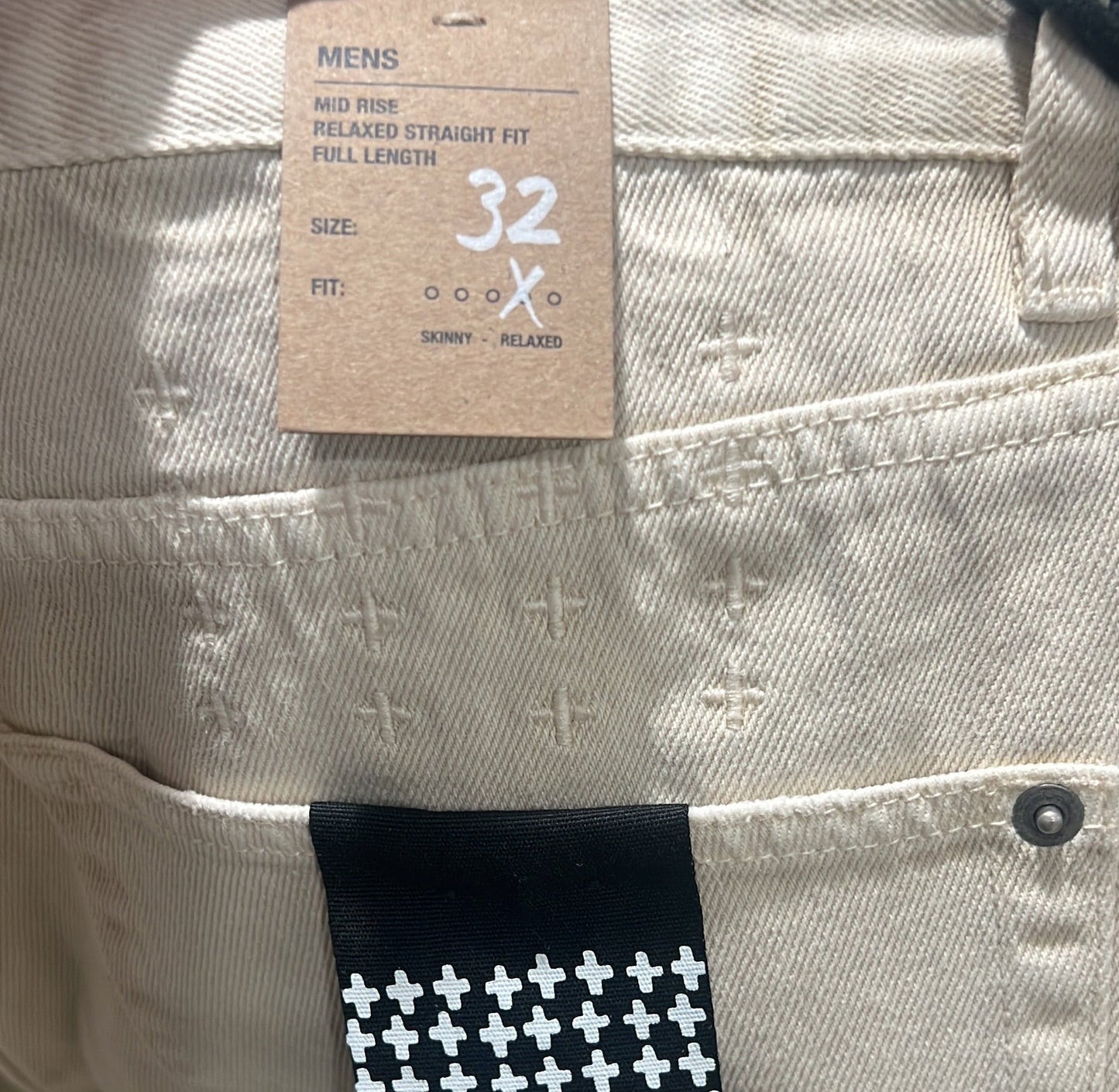 Ksubi Beige Distressed Jeans