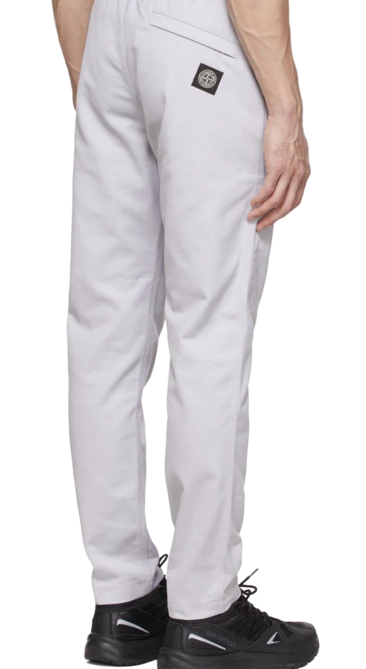 Stone Island Cotton & Polyester Grey Pants