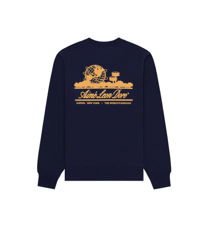 Aime Leon Dore Unisphere Evening Blue Crewneck